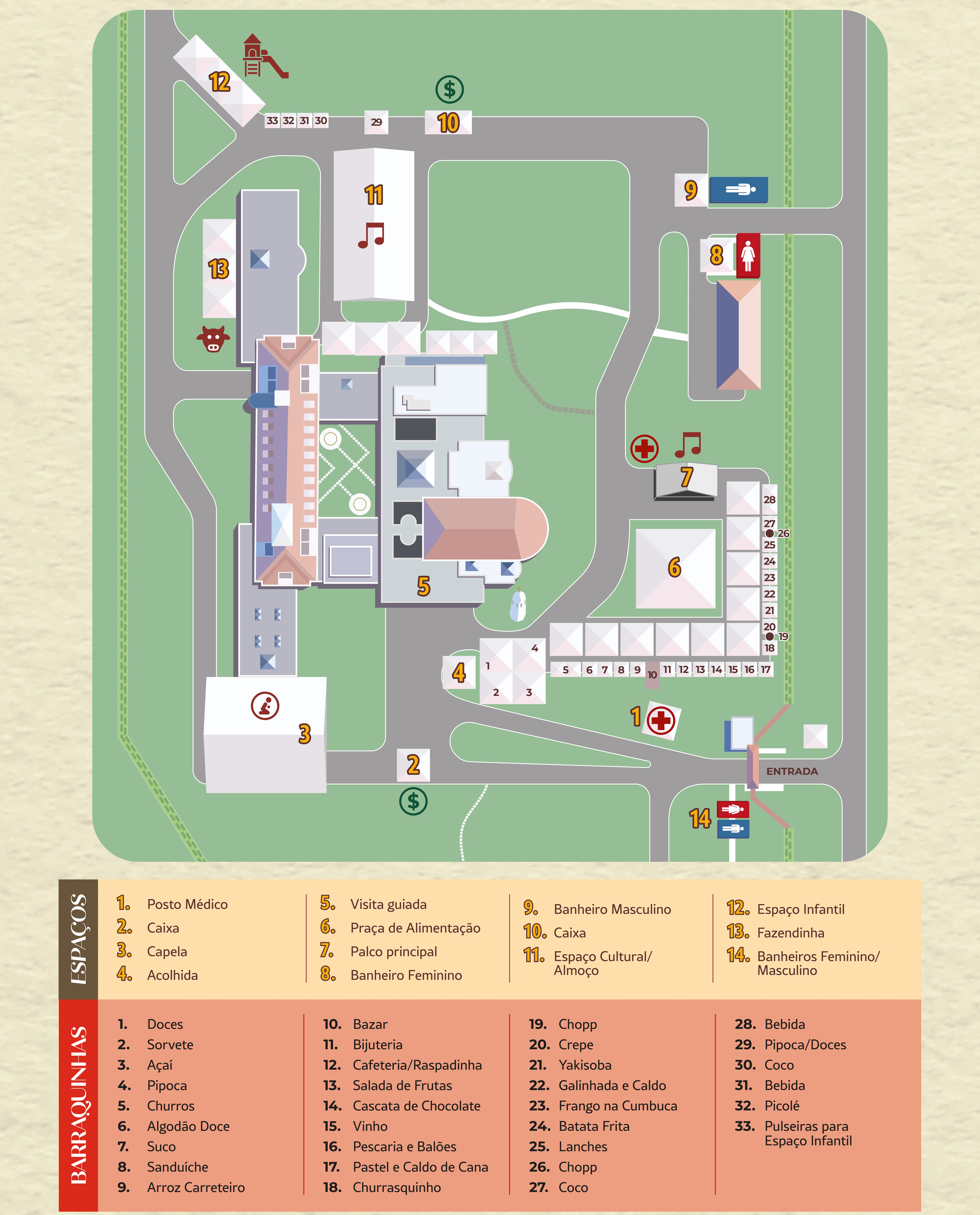 Mapa do Evento